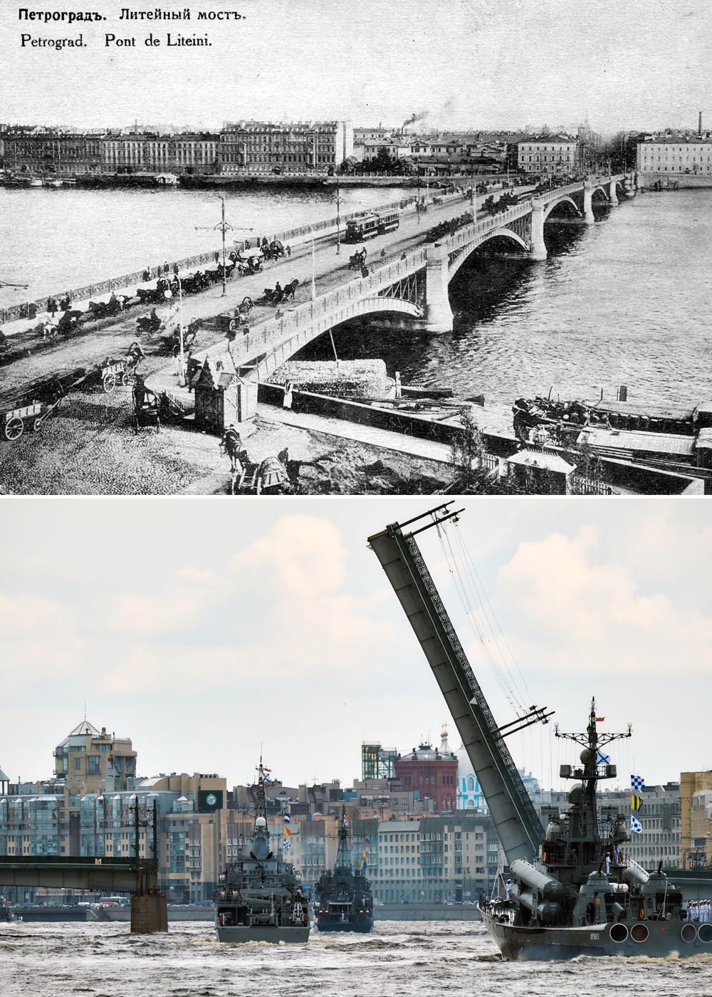 Pemandangan pada 1910 dan 2018.