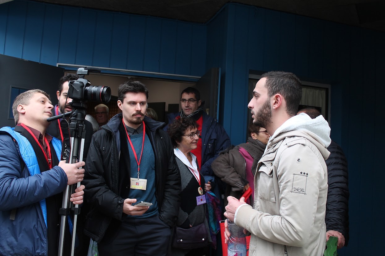 Kirill Degtyar, l'acteur russe qui a joué un rôle dans le film Le Terrain, lors de la 24e édition du Festival du cinéma russe à Honfleur 2016


