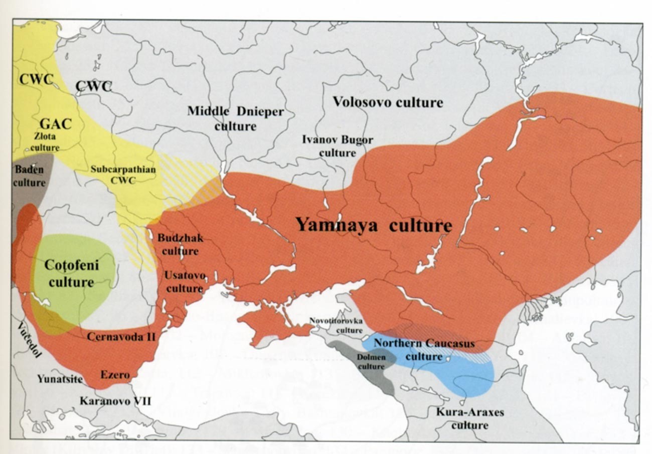 Largest expansion of the Yamnaya culture. 