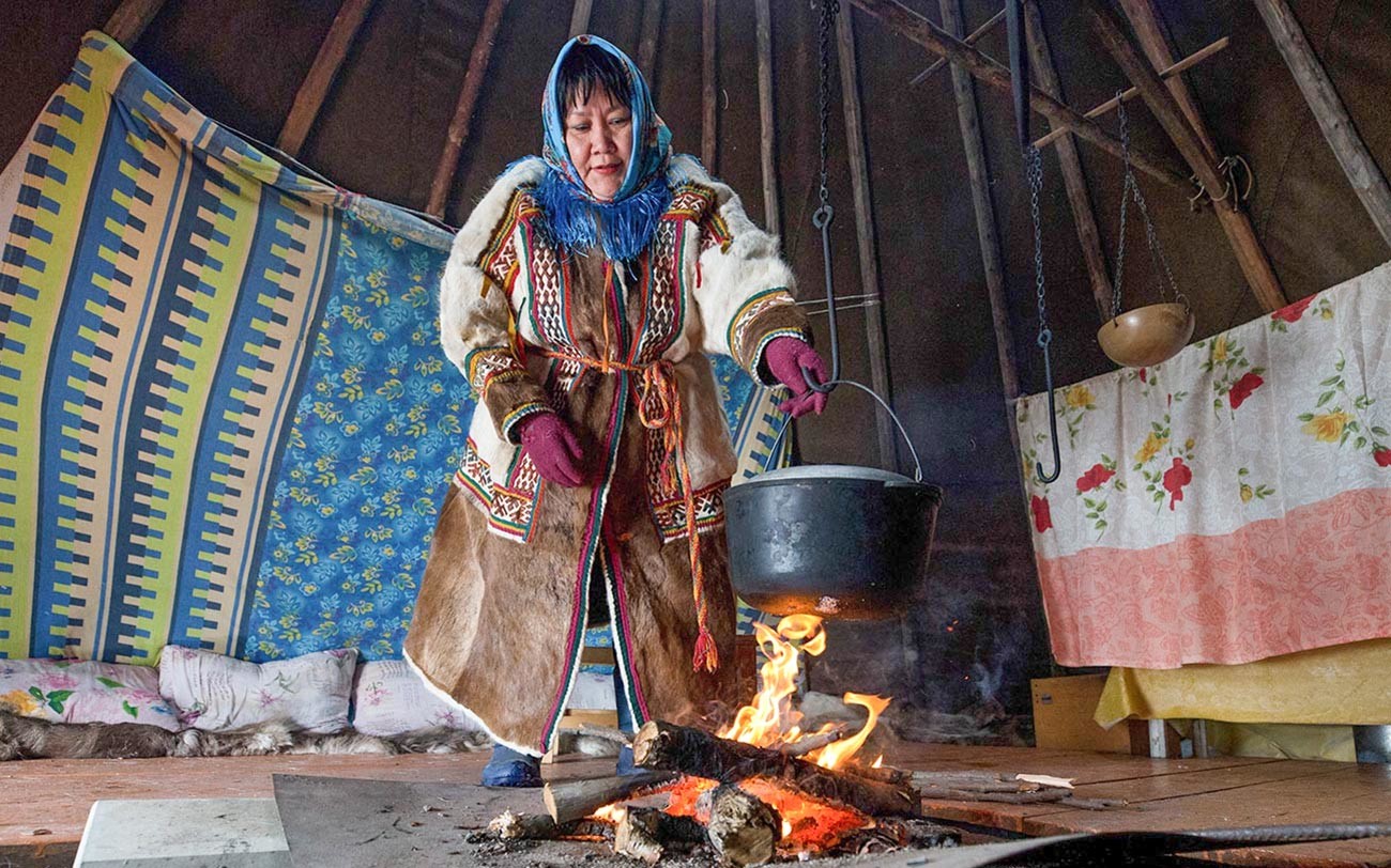 A contemporary Samoyedian woman.