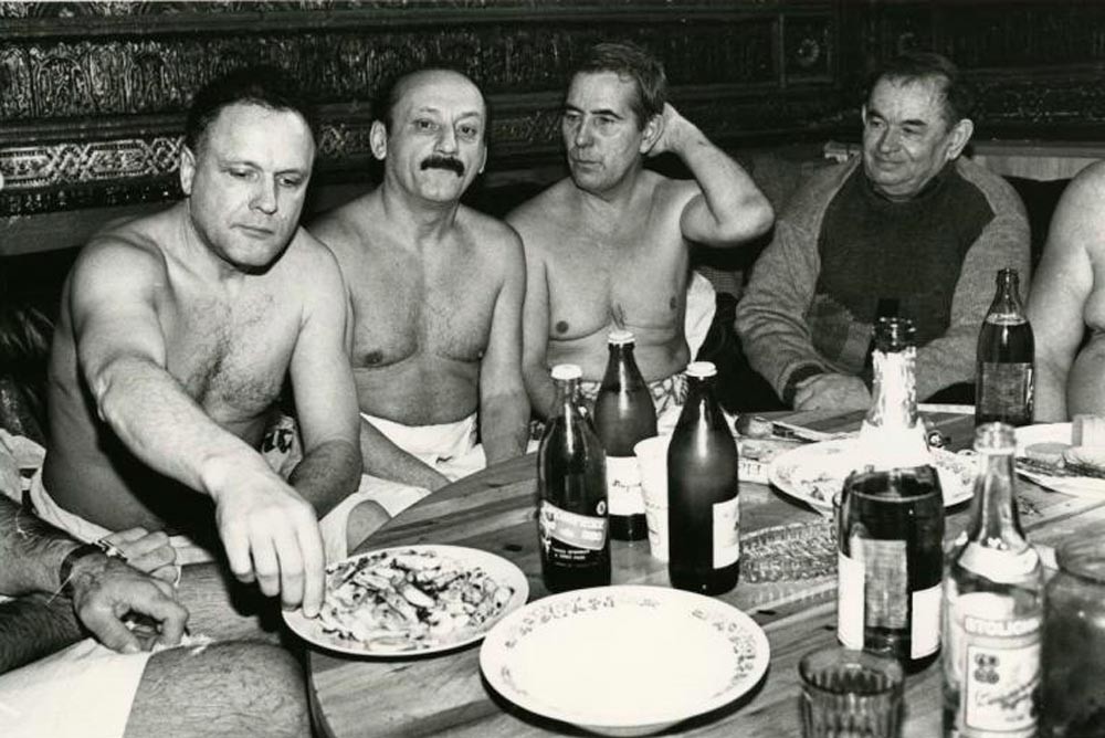  Съветските артисти Николай Ерьоменко и Семьон Фарада. От поредицата 