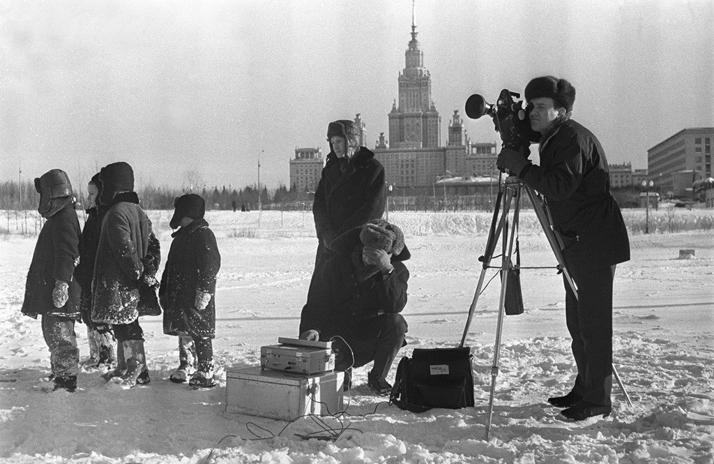 外国人記者。モスクワ、1970年代