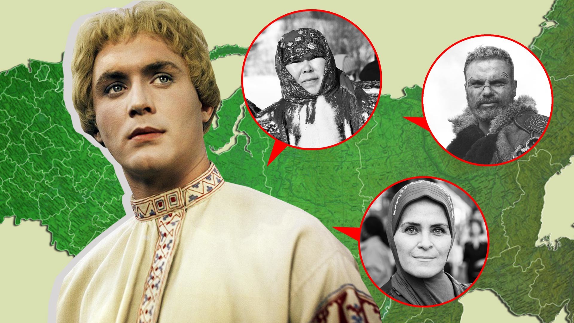 Puerta a Rusia (Foto: Alexánder Rou/Gorky Film Studios, 1964; Rustam Mosafir/CTB Film Company, 2018; Alexánder Ryumin/TASS; Getty Images)