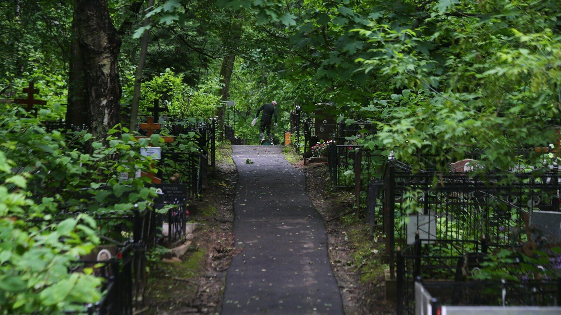 Un cimitero di Mosca
