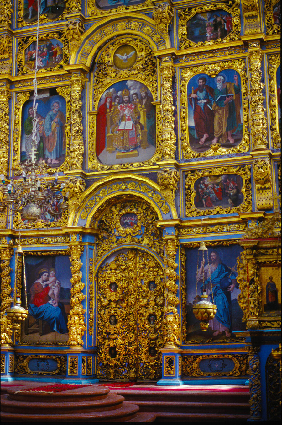 Catedral de la Presentación. Pantalla de iconos con la Puerta Real. 26 de junio de 1999.