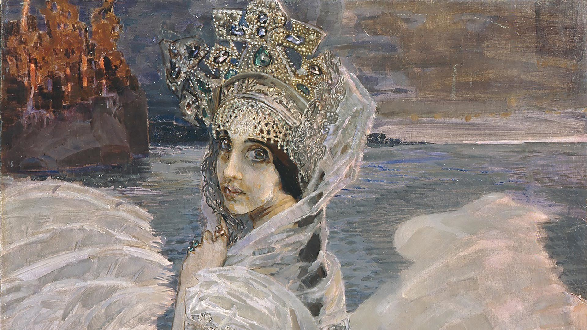 Mikhail Vrubel. Putri Angsa, tahun 1900.