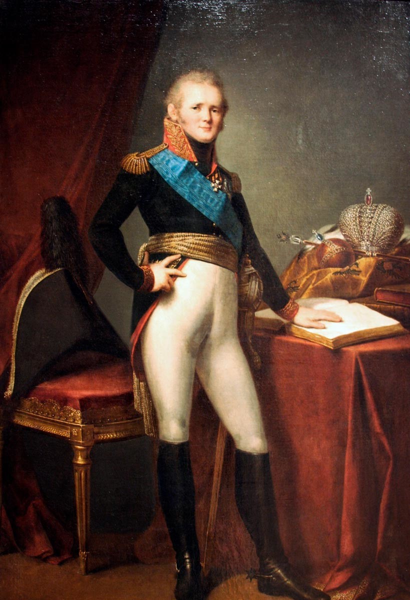 Alexander I.. Gemälde von Stepan Schtschukin, 1808