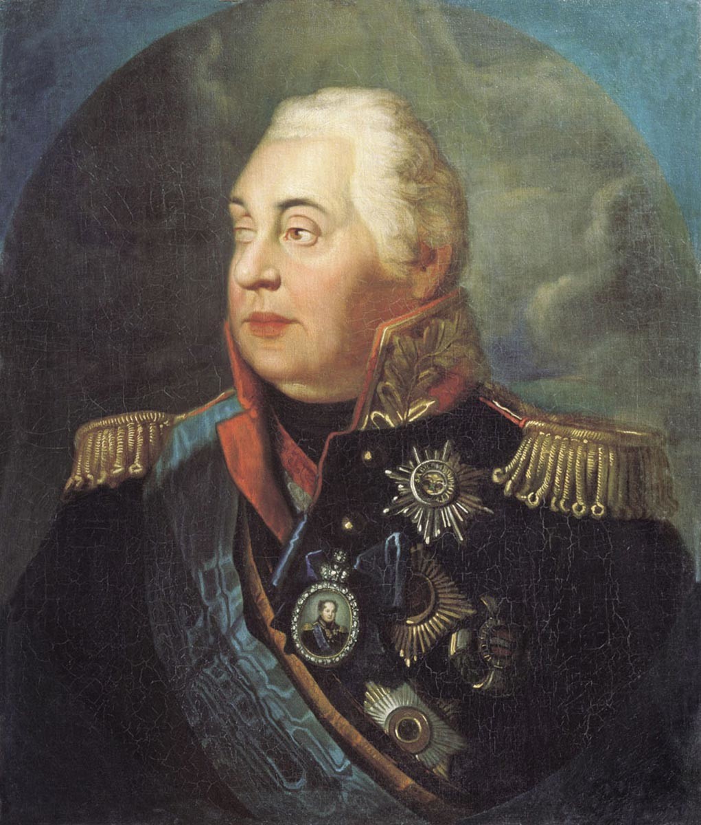 Портрет на княз Михаил И. Кутузов-Смоленски, Р. Волков, между 1812 и 1830 г.