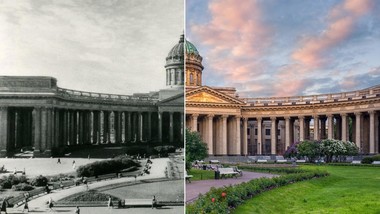 Санкт Петербург некогаш и сега: Северната престолнина на фотографии од минатиот век и денес