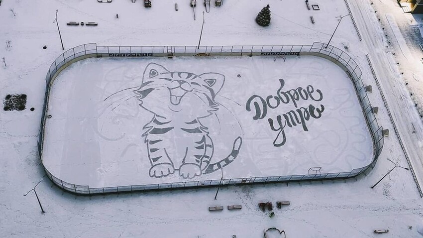 ロシア人が雪の上に作る巨大な芸術作品（写真特集） - ロシア・ビヨンド