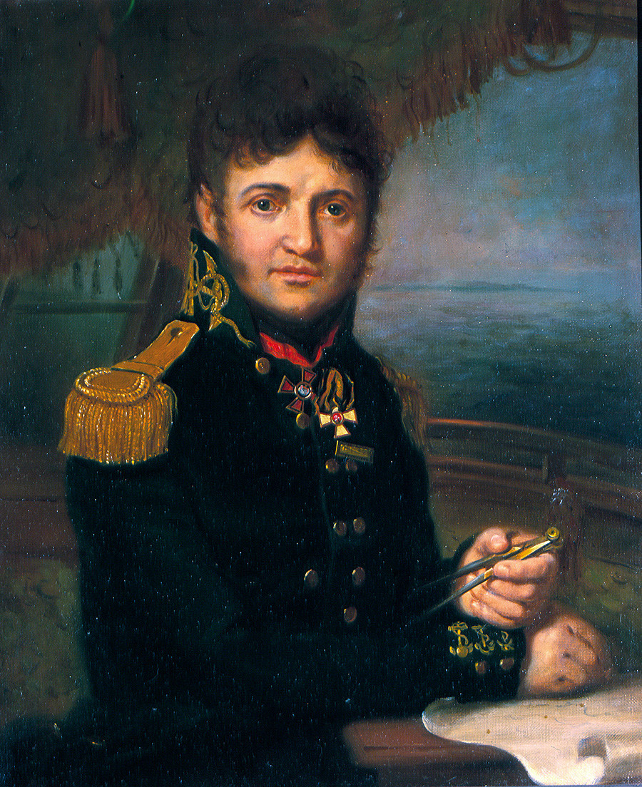 Yuriy Lisyansky, portrait by Vladimir Borovikovsky.