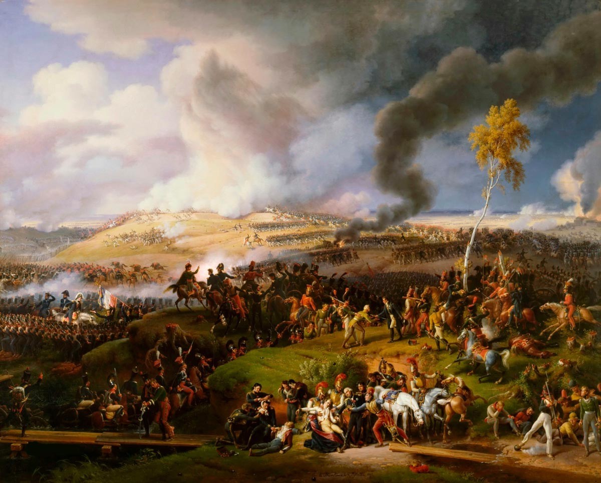 A Batalha de Moscou. Pintura de Louis Lejeune. 

