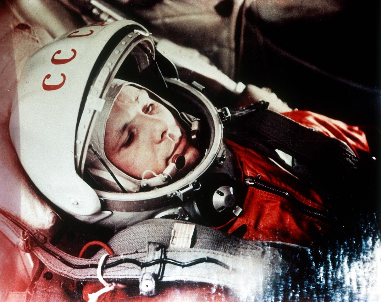 Yury Gagarin, the first man in space