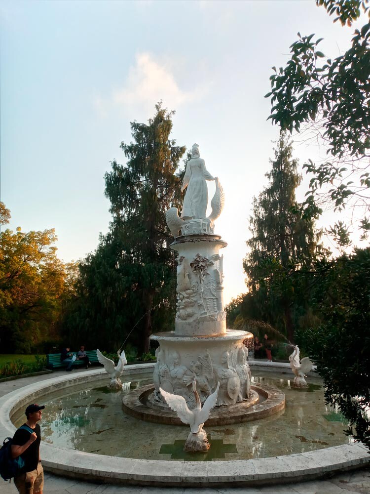 A fountain at the Sochi Arboretum