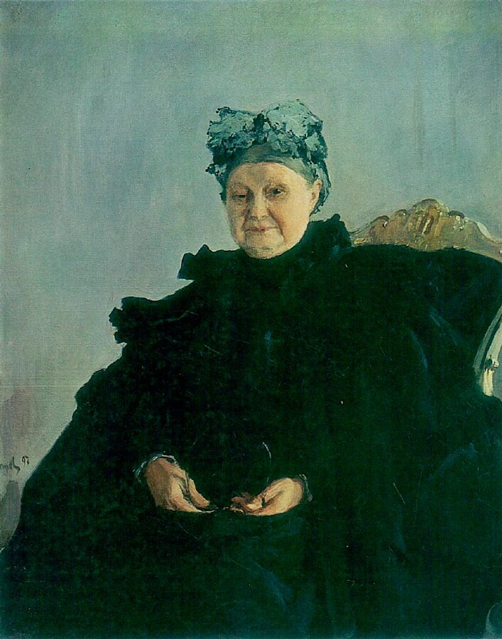 Porträt von M. F. Morosowa Walentin Serow, 1897.