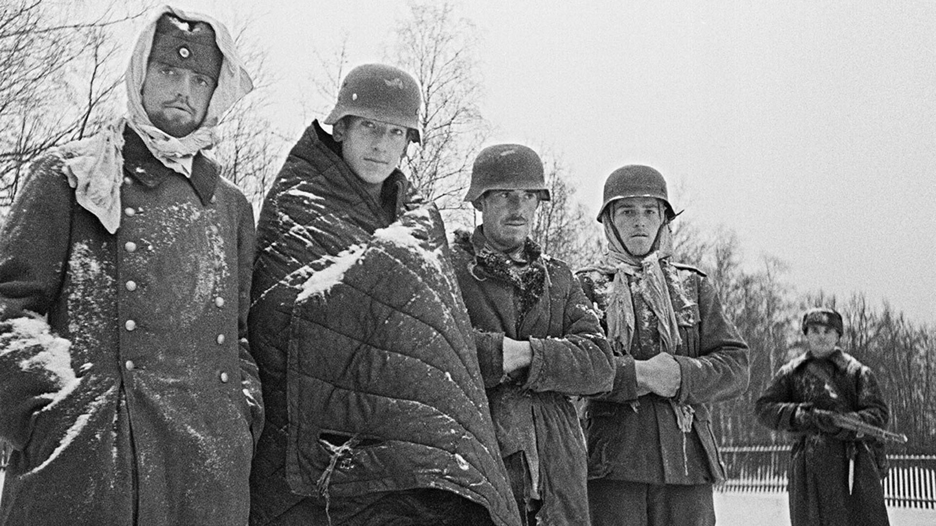 Des Allemands capturés par l'Armée rouge près de Moscou en décembre 1941