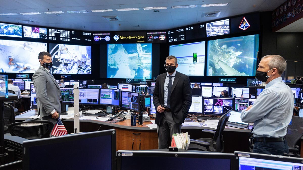 Control de Misión de la NASA en Houston
