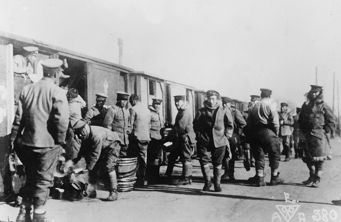 Японские войска в Харбине.