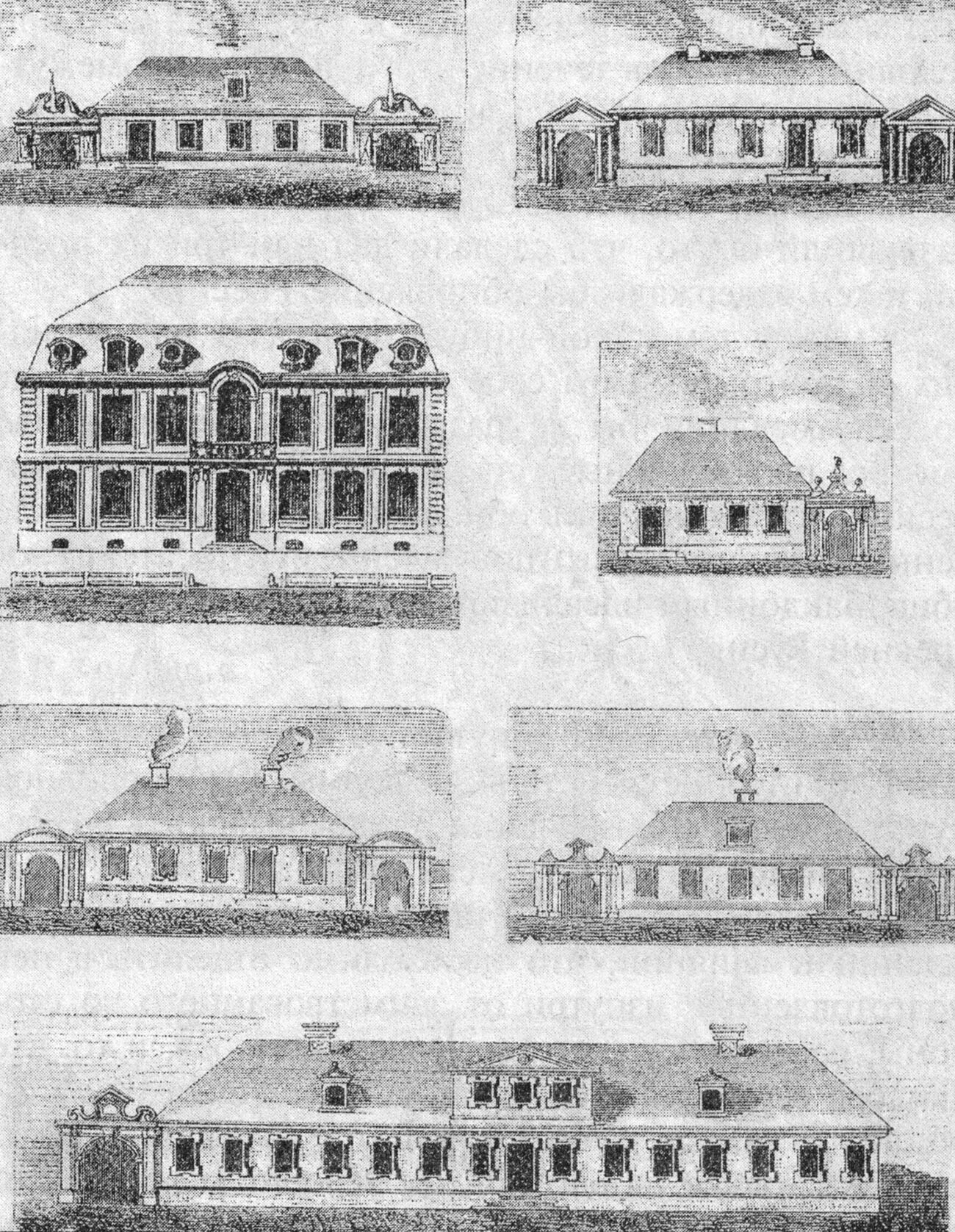Los tipos de casas de los primeros tiempos de San Petersburgo