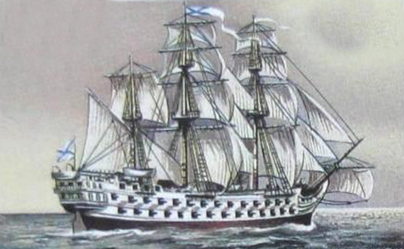 Le navire amiral d'Ouchakov Saint-Paul