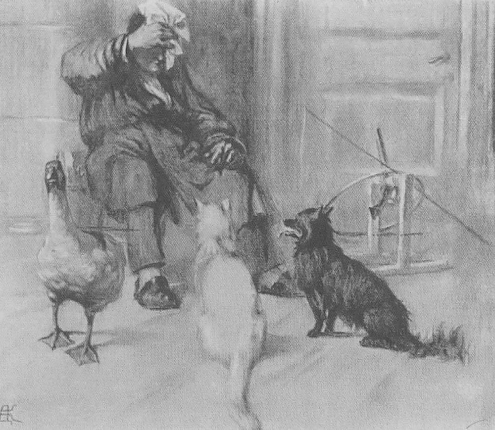 Dibujo de Dmitri Kardovski, 1903