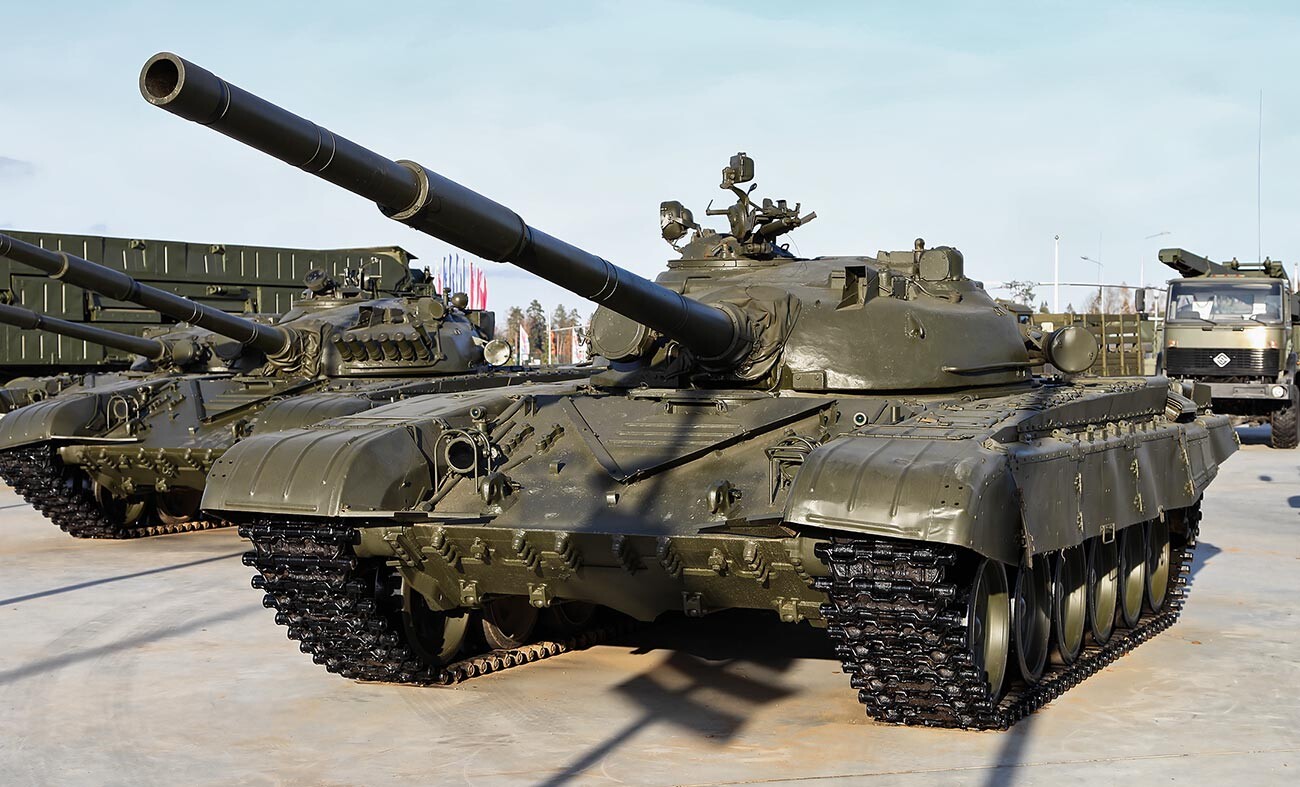 T-72 während einer Militärausstellung in Moskauer Vororten.