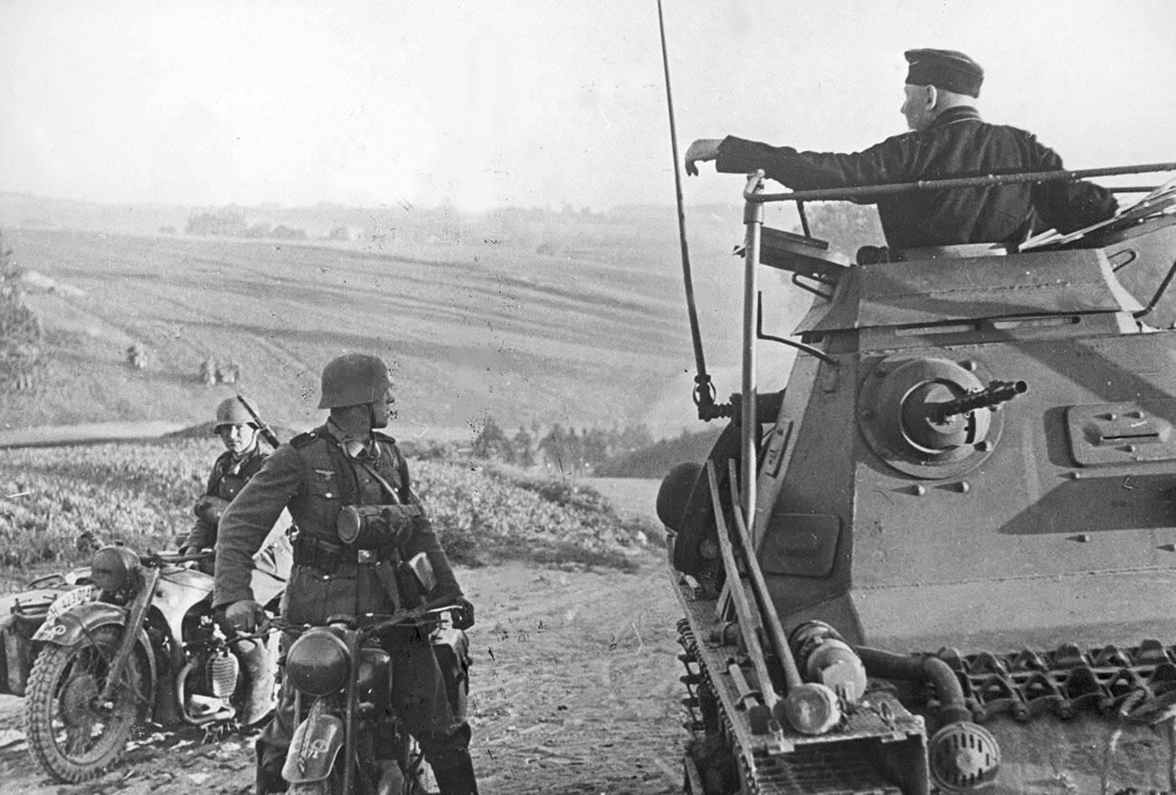 Немецкие войска в СССР в июне 1941 года.