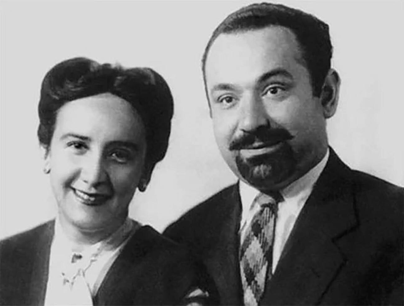 El matrimonio Grigulévich (Castro) durante su estancia en Brasil en 1946.