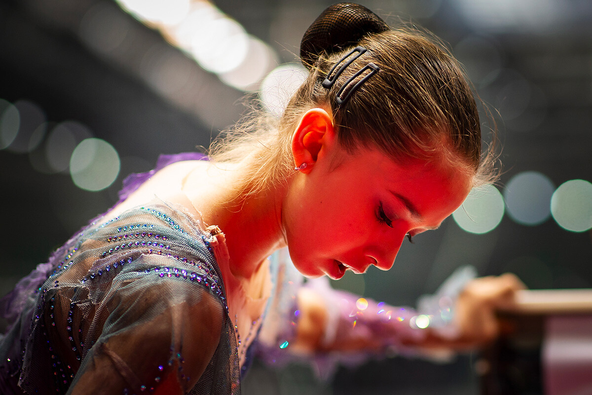 Kamila Valieva of Russia prepares in the Junior Ladies Free Skating during the ISU Grand Prix of Figure Skating Final (Senior & Junior) at Palavela Arena on December 06, 2019 in Turin, Italy