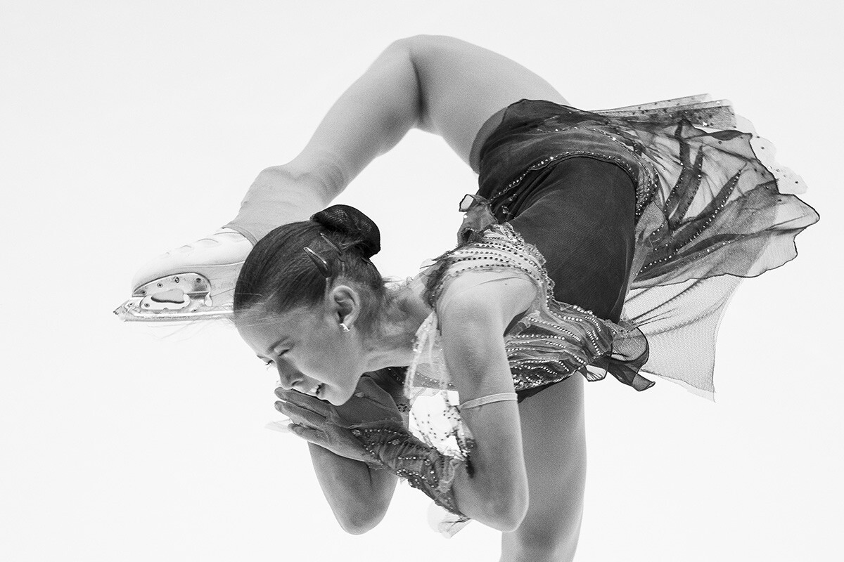 Kamila Valieva of Russia performs during Junior Ladies Free Skating during the ISU Junior Grand Prix of Figure Skating Grand Prix de Courchevel at on August 23, 2019 in Courchevel, France