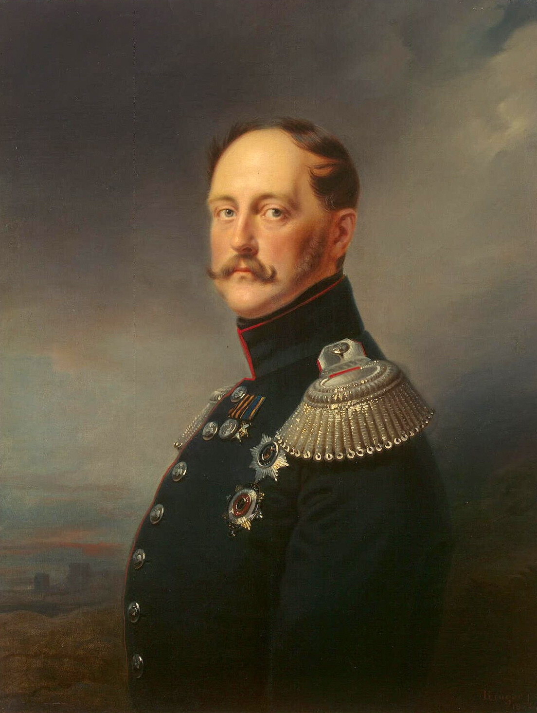 Франц Крюгер. Портрет Николая I, 1852 - 