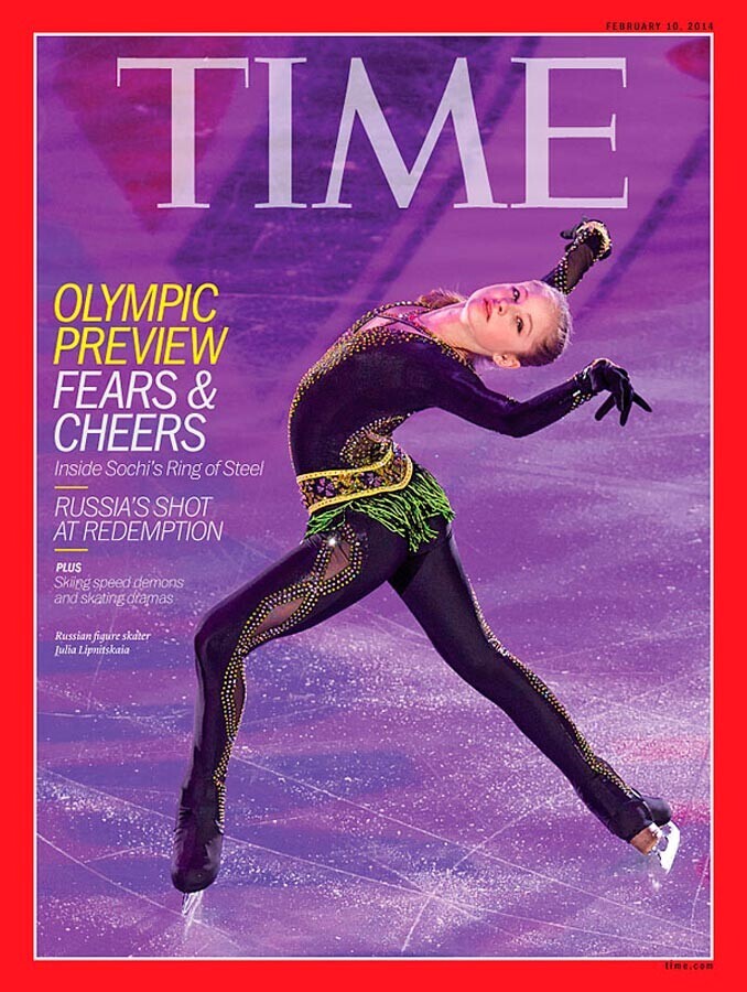 Iúlia Lipnitskaia na capa da revista ‘Time’