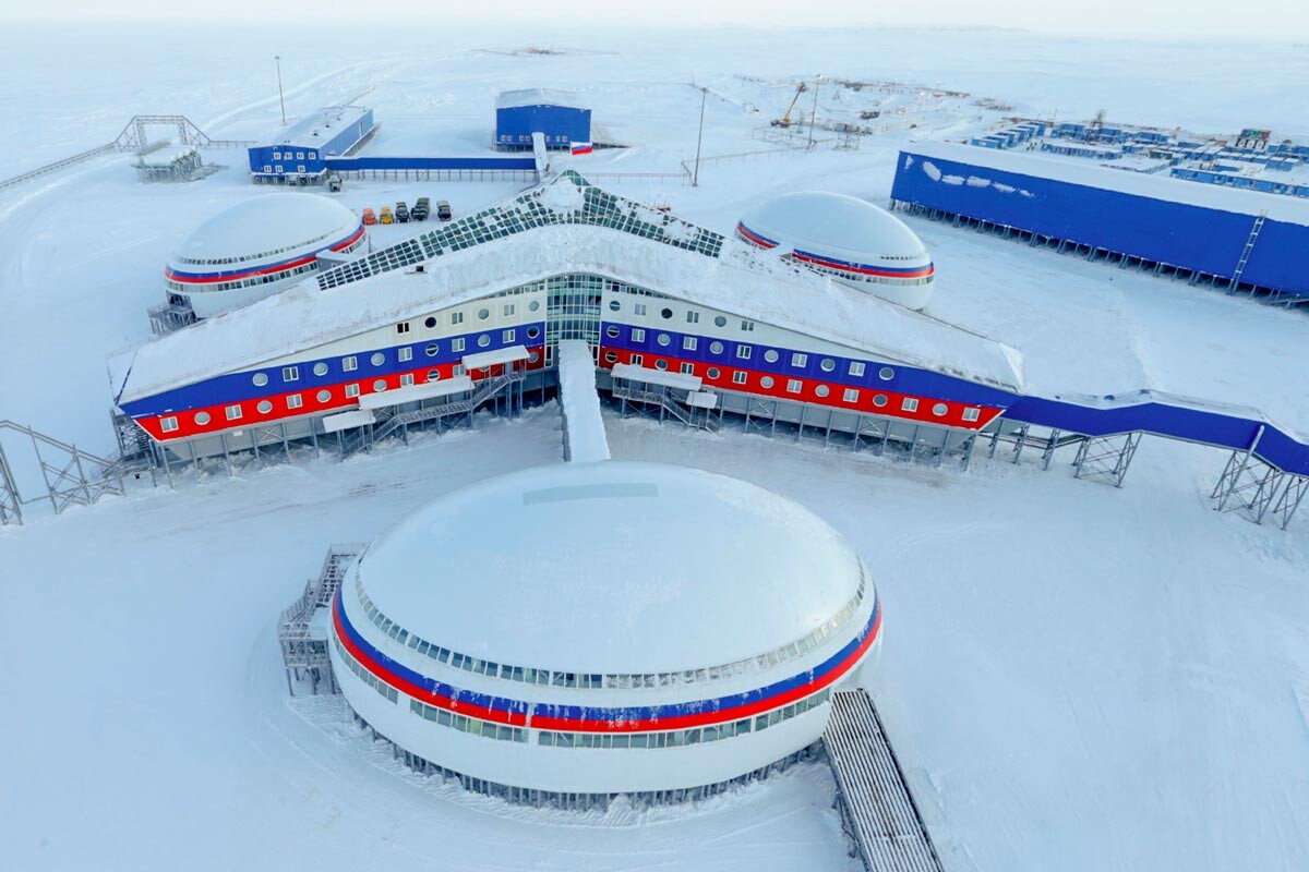 Base militar de Shamrock en el Ártico.
