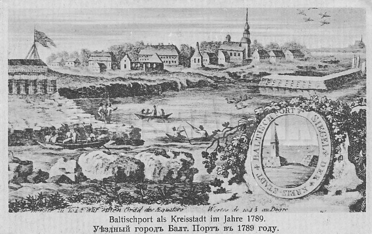 Уездный город Балтийский порт в 1789 году 