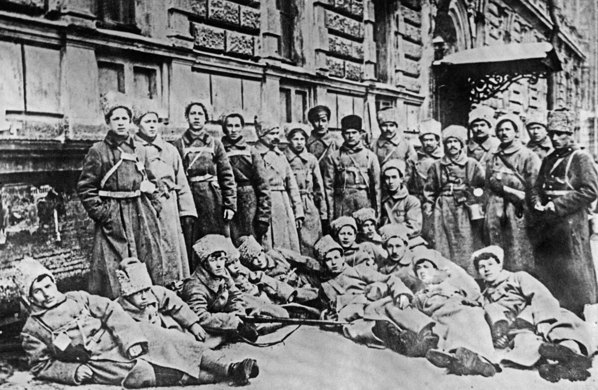 Soldados do Exército Vermelho, 1919. Petrogrado.