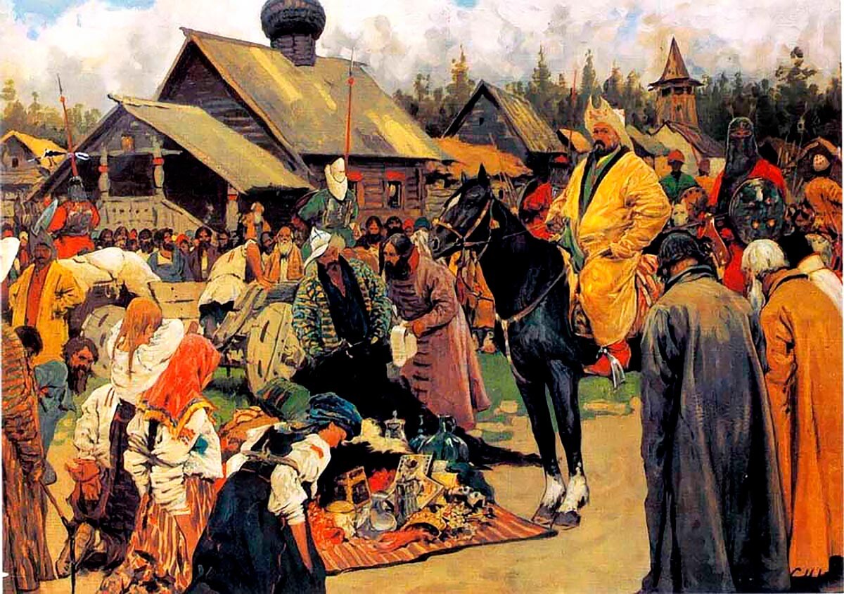 Sergej Ivanov. Baskaki (predstavniki tatarsko-mongolske oblasti), 1909