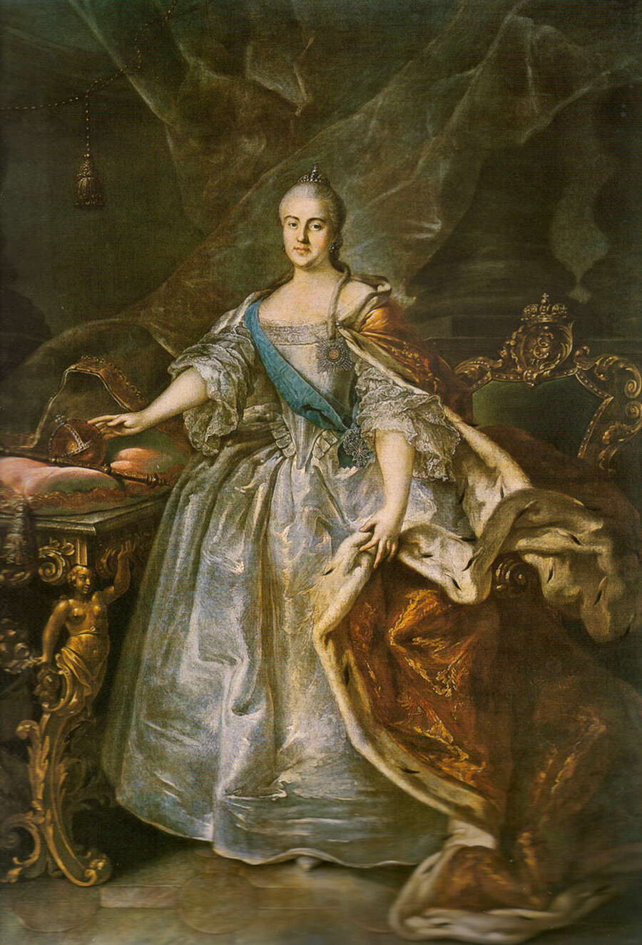 Ivan Argunov. Portrait of Catherina the Great, 1762