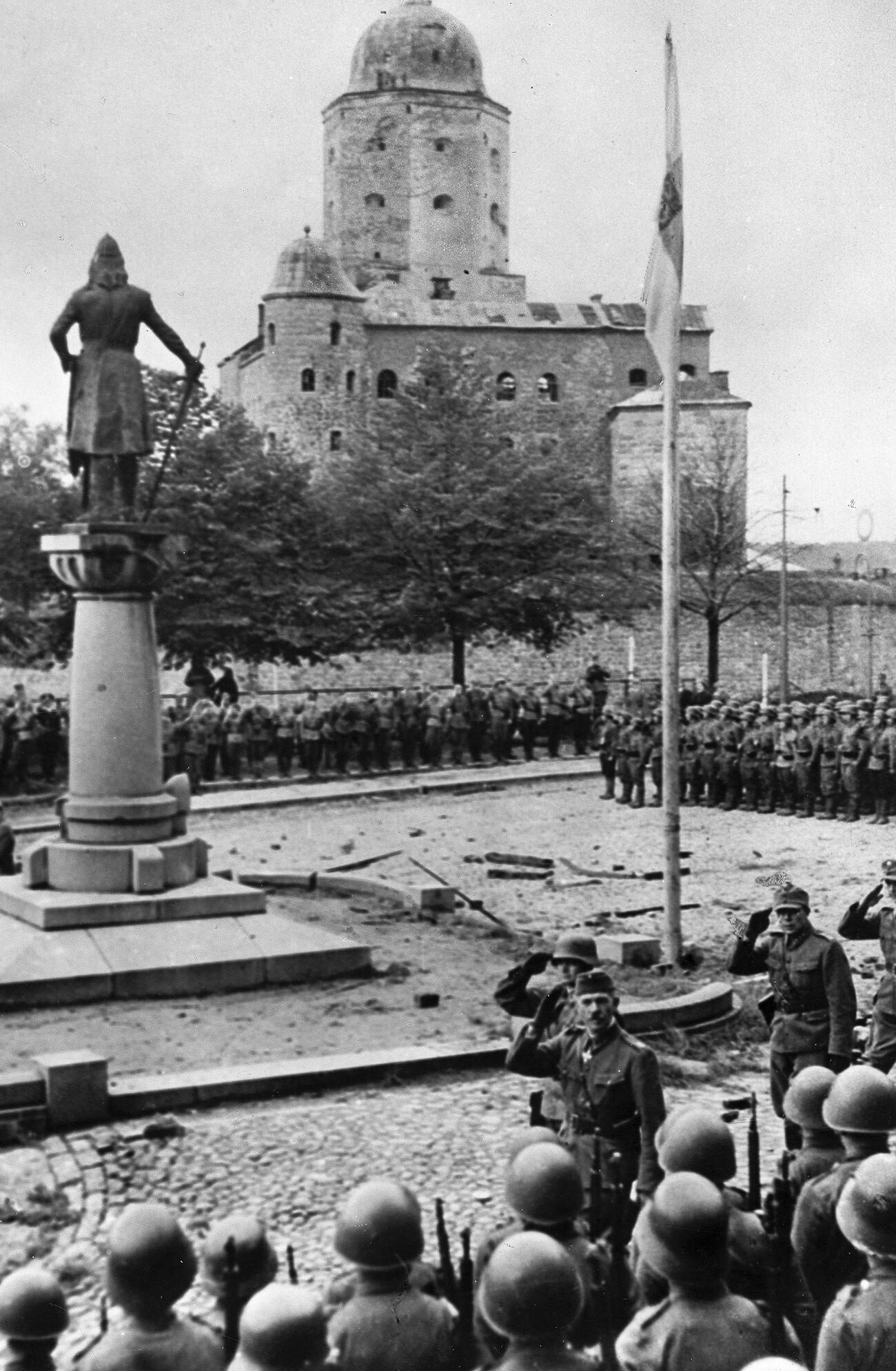 Desembarco de tropas finlandesas en Víborg