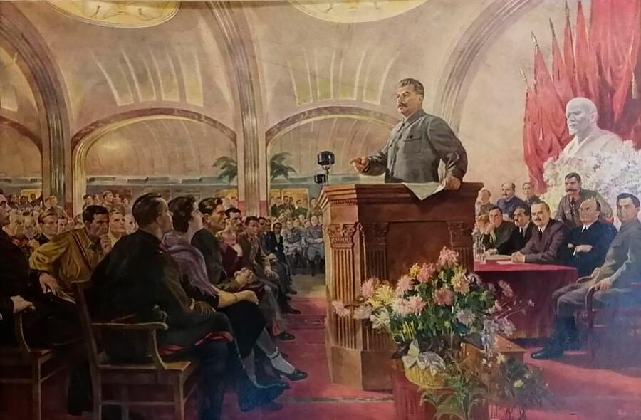 Discurso de Stalin en la reunión ceremonial dedicada al 24º aniversario de la Revolución de 1917. 1947