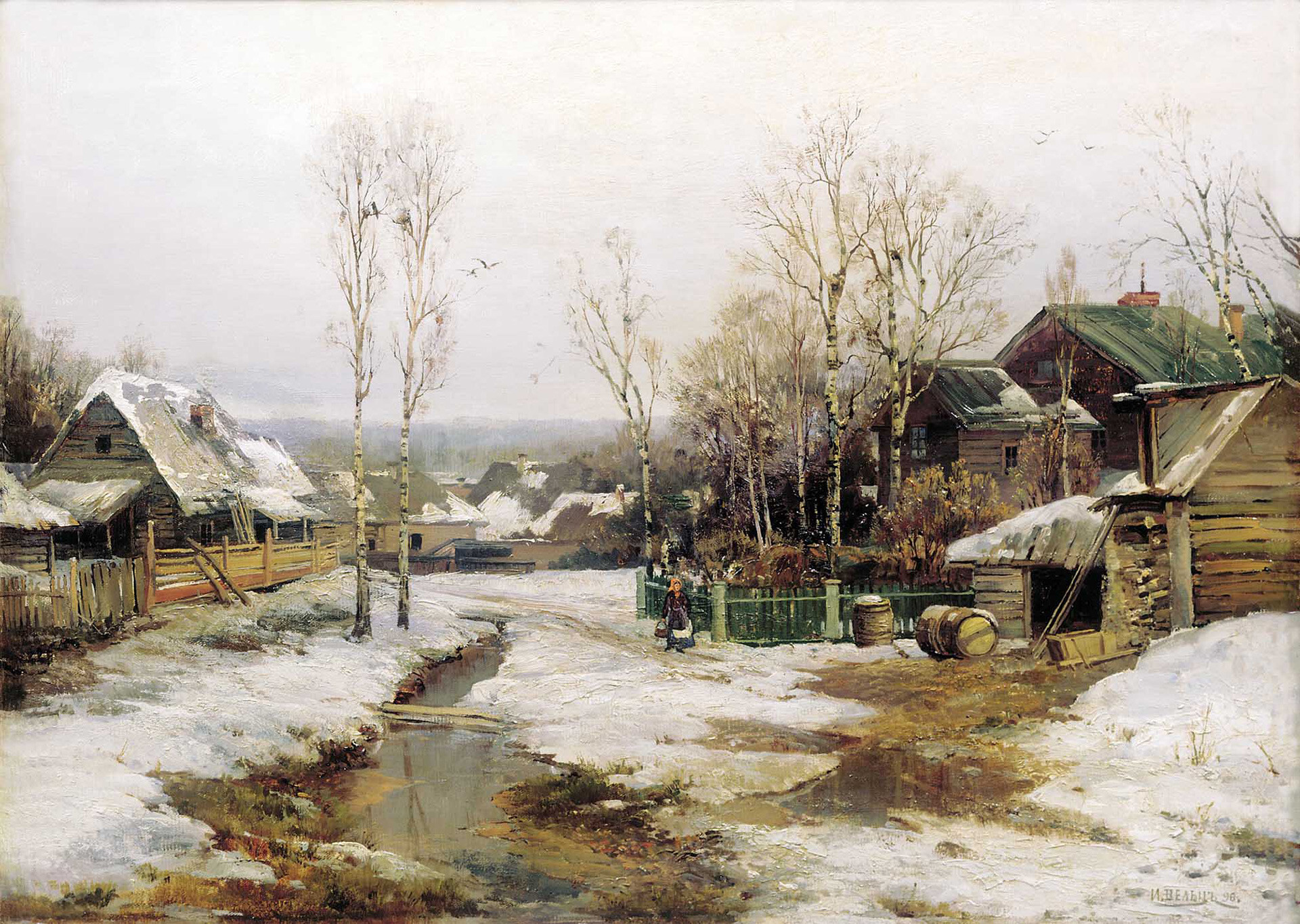 “Primavera cerca de San Petersburgo”, 1896, Ivan Welz.

