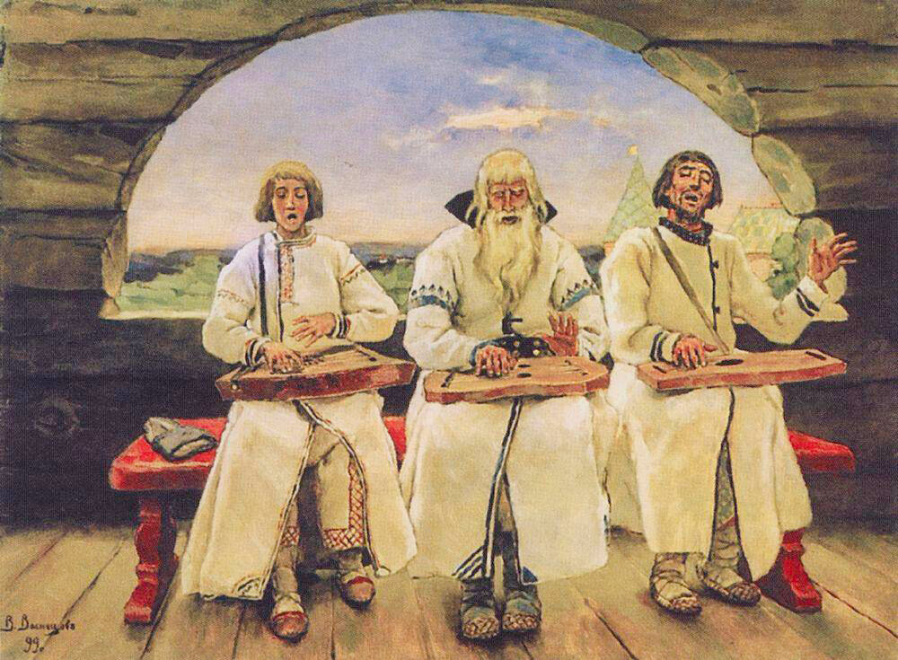 Gusli musicians by Viktor Vasnetsov, 1899.
