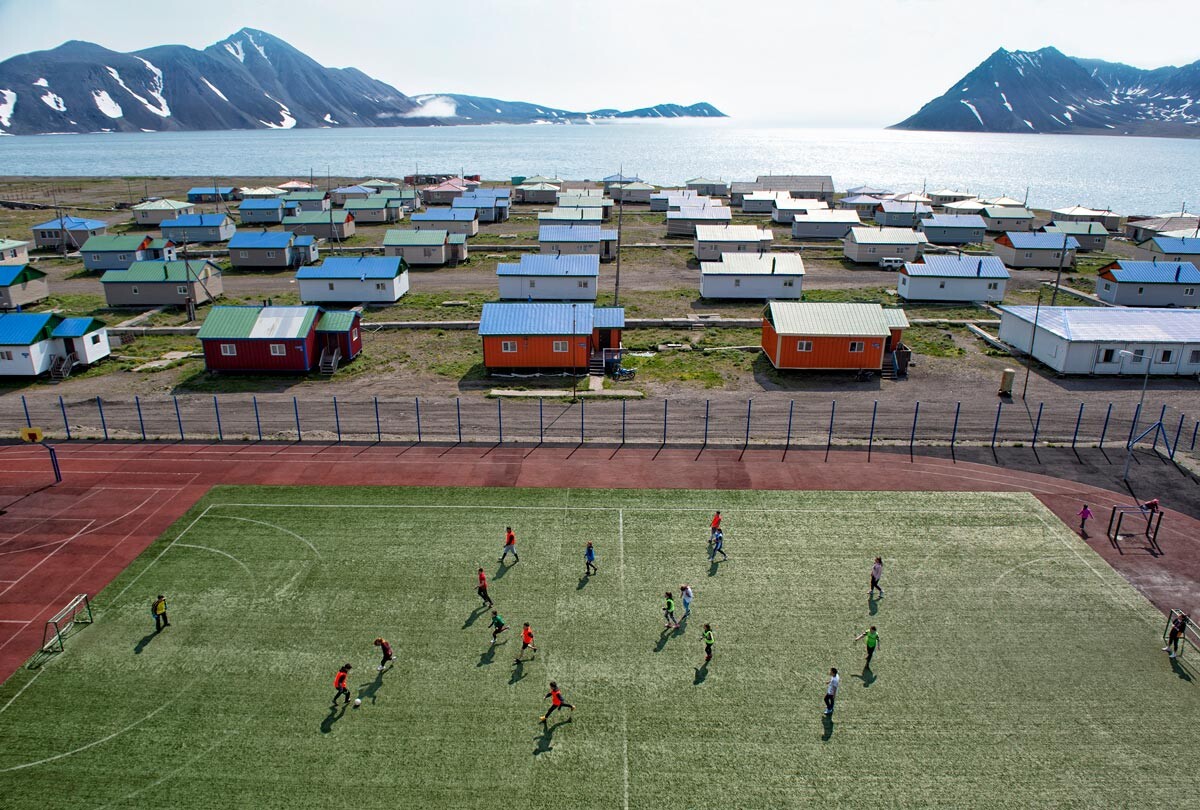 Soccer on the edge of the world