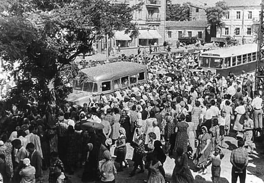 Funeral of Archbishop Luke in Simferopol, 1961