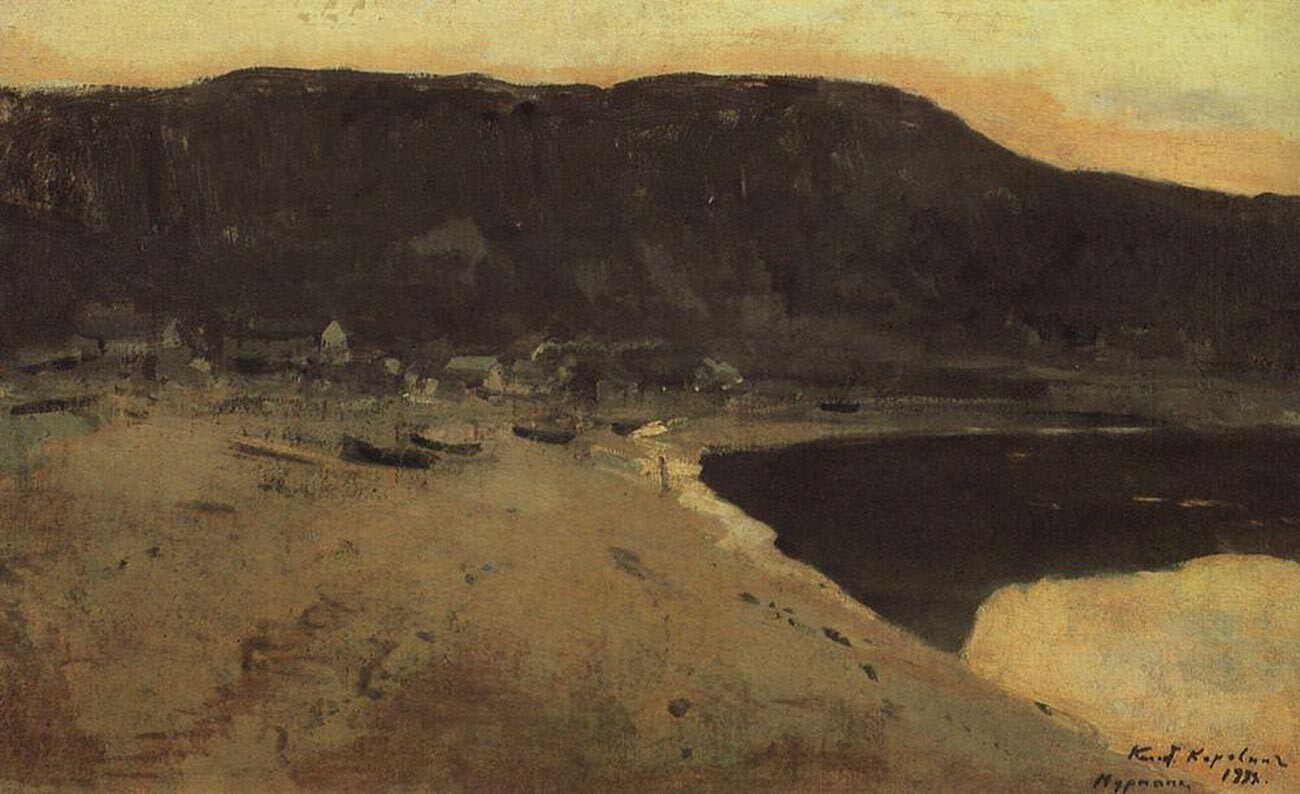 コンスタンチン・コロヴィン、『ムールマンスクの岸』、1894年