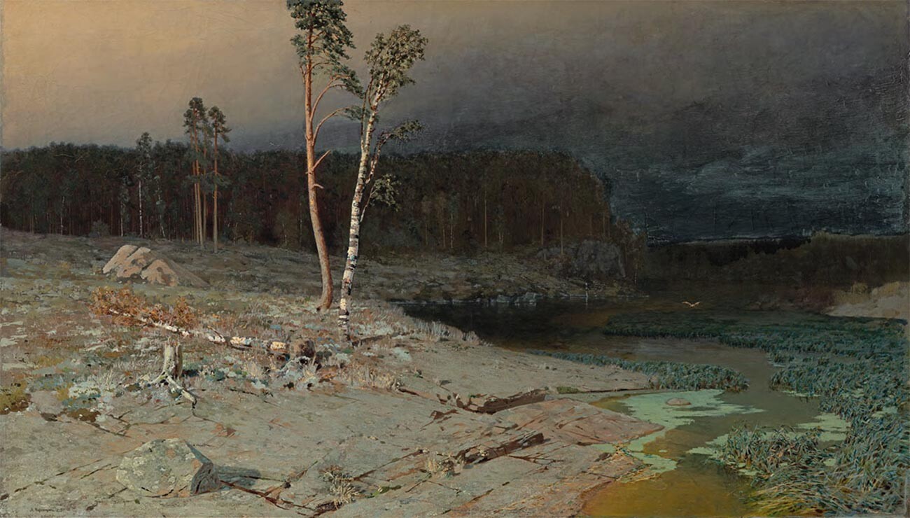 アルヒープ・クインジ、『ヴァルラーム島にて』、1873年