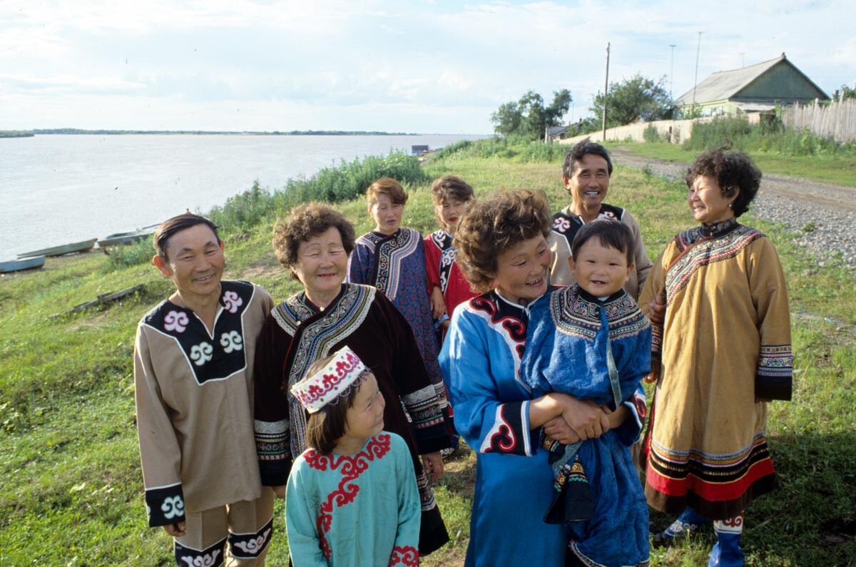 Die Familie Beldy aus dem Dorf Daerga,1987.