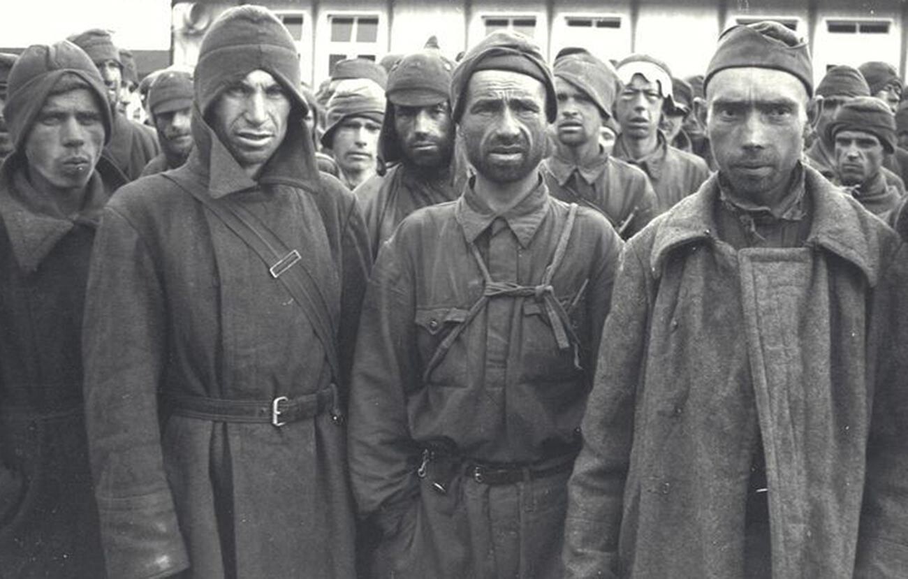 Häftlinge in Mauthausen.