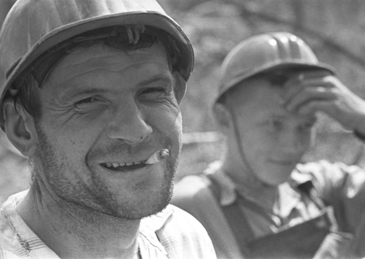 Sibirische Holzfäller, 1964.
