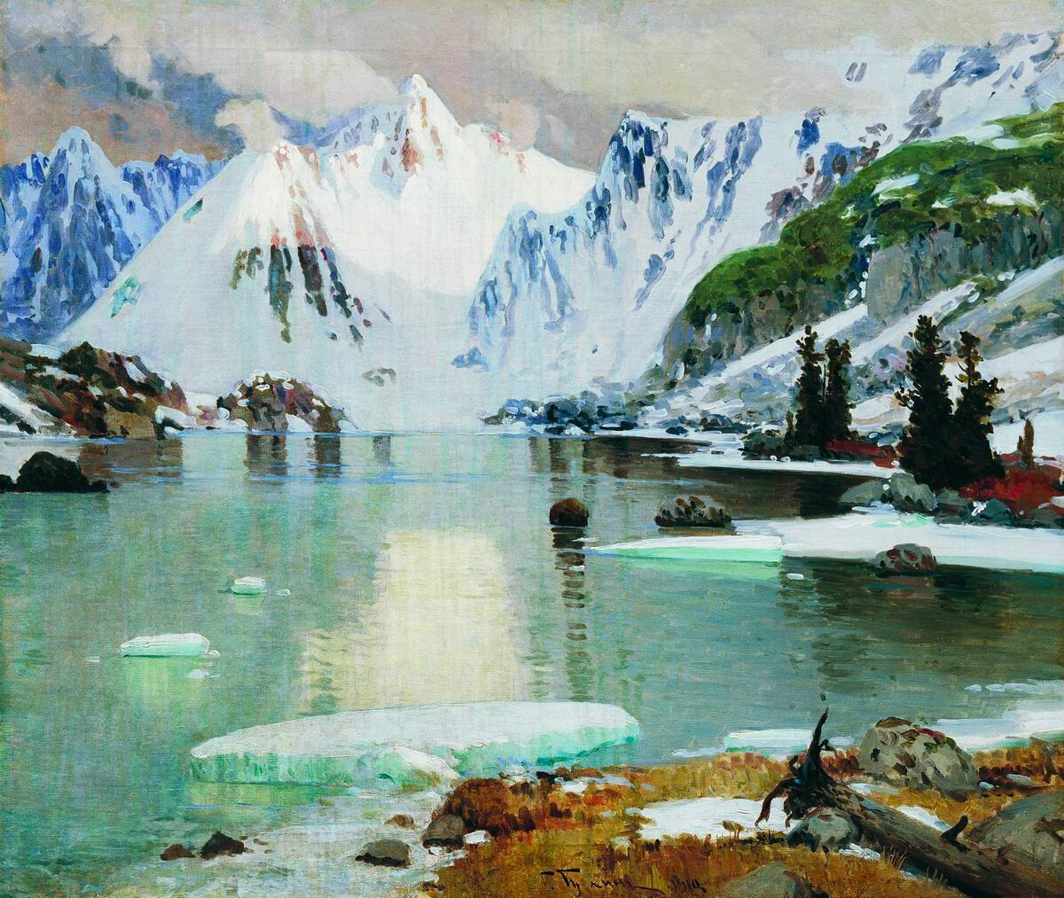 Grigori Tchoros-Gourkine. Lac des Esprits de la montagne (Deny-Der), 1910