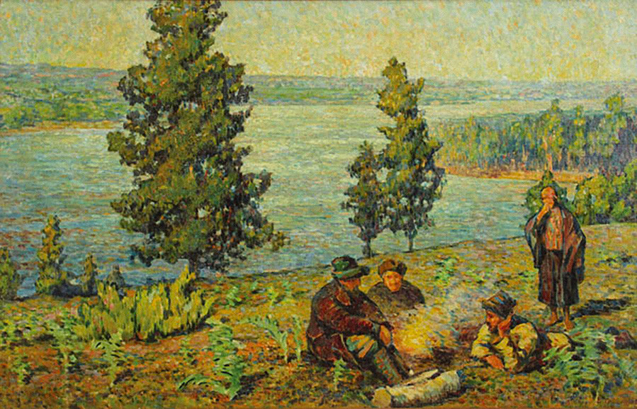 Vikentii Trofimov. Rivière Irtych, 1928